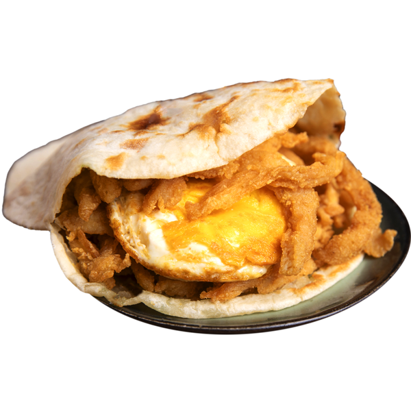 雞柳燒餅夾煎蛋